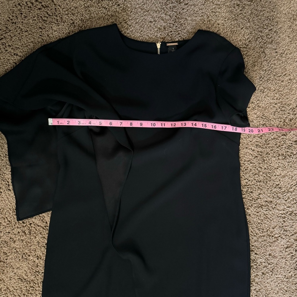 🖤 CHICO’S BLACK LABEL DRESS Short Sleeve, Asymmetrical ~ Sz S - Picture 8 of 10
